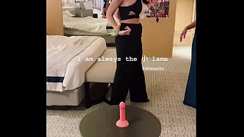 Sg melody sit wai yee practising on dildo before hen party