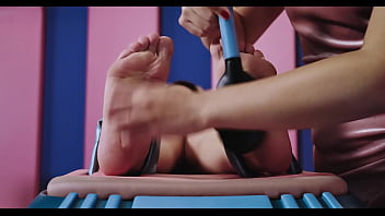 Thick busty alice peachy tickling fetish sfw extreme feet and body tickling with sabina