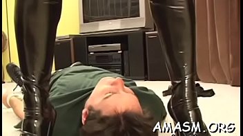 Woman is posing era in various lingerie sets