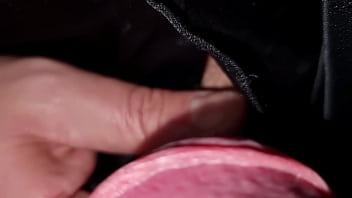 Abito nero elegante sega lunga mezz'ora e un enorme carico di sperma cazzo grosso bagnato in primo piano e gemiti con schizzata forte finale