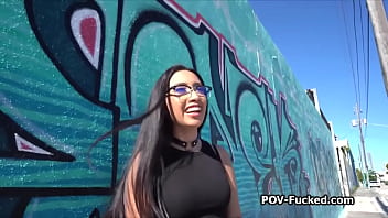 Picking up cute latina for a quickie Picking up cute latina for a quickie
