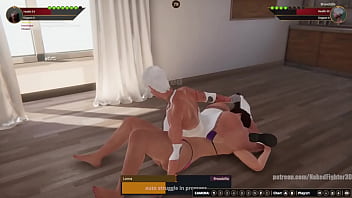 Lorna vs broadzilla nf3d lesbian no rules combat