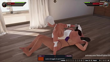 Lorna vs broadzilla nf3d lesbian no rules combat