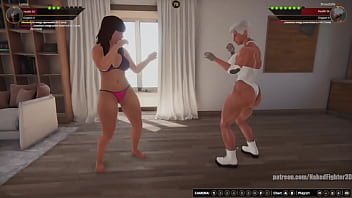 Lorna vs broadzilla nf3d lesbian no rules combat