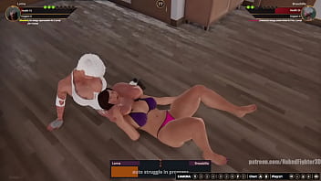 Lorna vs broadzilla nf3d lesbian no rules combat