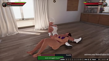 Lorna vs broadzilla nf3d lesbian no rules combat