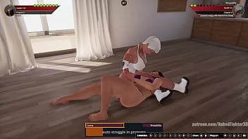 Lorna vs broadzilla nf3d lesbian no rules combat