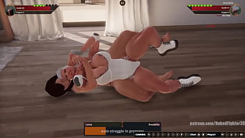 Lorna vs broadzilla nf3d lesbian no rules combat