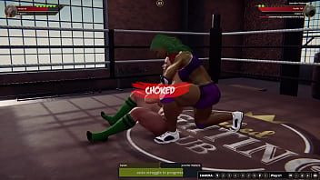 Kallan vs jennifer nf3d female mma combat ring