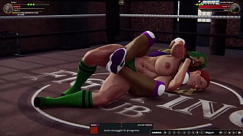 Kallan vs jennifer nf3d female mma combat ring