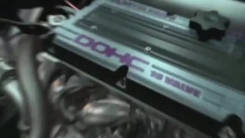 Anime girl when crossing a road