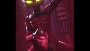 Moxxie masturbandose