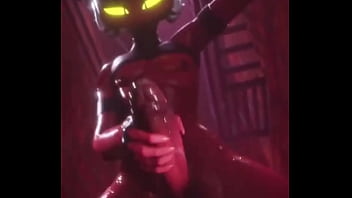 Moxxie masturbandose