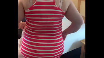 Wife showing her sexy panty line