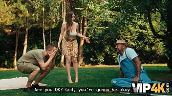 Vip4k girlfriend helping him ease the pain hot sex with marica chanelle