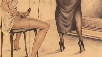 Retro erotic illustration