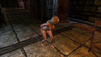 Muscular man has sex with a big booty blonde in a dungeon Muscular man has sex with a big booty blonde in a dungeon