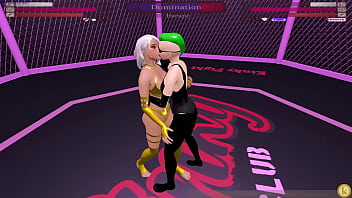 Germaine vs yasmina kyfc sexfight lesbian strap on