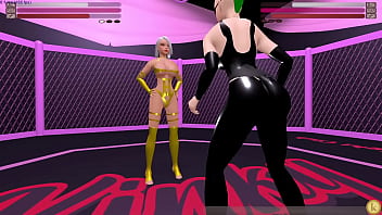 Germaine vs yasmina kyfc sexfight lesbian strap on