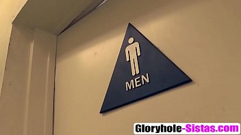 Cali Sweets Sucking And Fucking White Cock Through A Glory Hole thumbnail