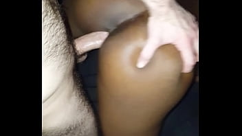 Ebony teen fucked from behind