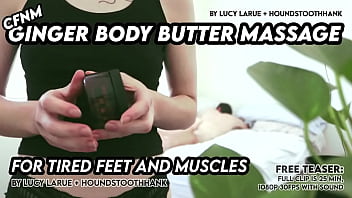 Cfnm ginger body butter massage for tired feet and muscles