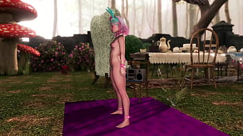 Young skinny alice gone mad and remained to please hatters depraved fantasies