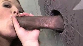 Interracial glory hole for redhead girl