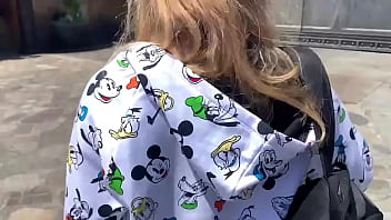 Cheetah adora gets fucked from behind by a man in a car at disney