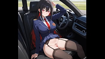 Ai passenger rides you in car – pov backseat creampie