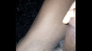 After bathing on the bedroom with chris