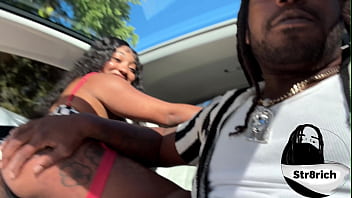 Nnn my stepsister twerking in my new benz for a ride but get fuck