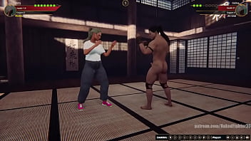 Felicity vs giulius nf3d mixed mma combat femdom battle