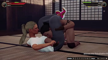 Felicity vs giulius nf3d mixed mma combat femdom battle
