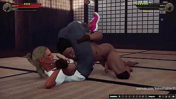 Felicity vs giulius nf3d mixed mma combat femdom battle