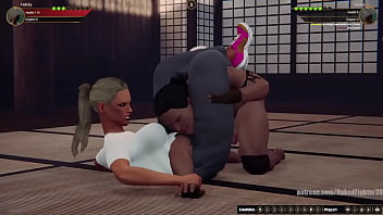 Felicity vs giulius nf3d mixed mma combat femdom battle