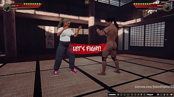 Felicity vs giulius nf3d mixed mma combat femdom battle