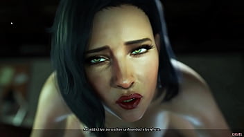 Hot 3d milf blows me while cheating