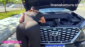 Japonesa gostosa fodendo no pelo com fã caminhoneiro