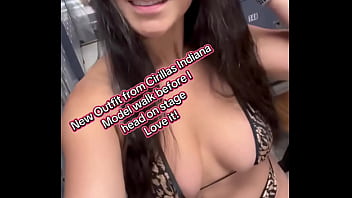 New outfit from cirillas indiana cirillasky model walk before i head on stage#fyp