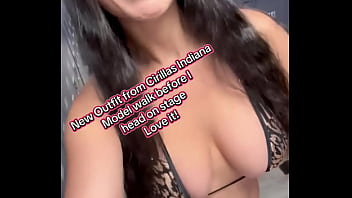 New outfit from cirillas indiana cirillasky model walk before i head on stage#fyp