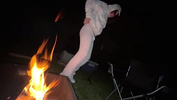 Camping sex in the forest