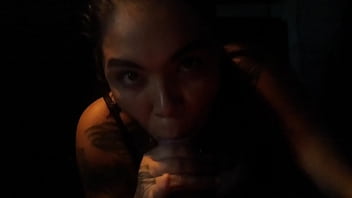 She can sure suck a dick