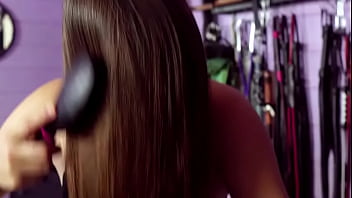 Brushing my soft natural hair