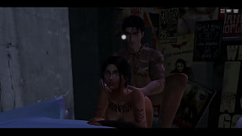 En el taller cojiendo