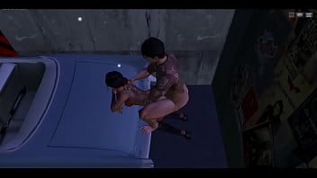 En el taller cojiendo