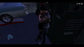 En el taller cojiendo