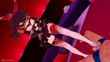 Footjob genshin impact amber love play parody