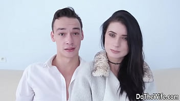 Sweet wife nicole black gets ass drilled while her hubby watches