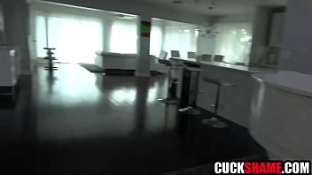 Cuckold husband enjoys spying on cheating wife